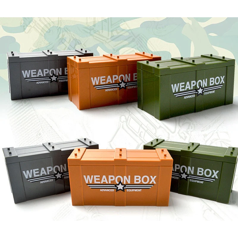 4 Pcs/set Children Small Particles Building Blocks Bricks Military Accessories Weapon Storage Box Assembled Building Blocks Toy
4 Pcs/set Children Small Particles Building Blocks Bricks Military Accessories Weapon Storage Box Assembled Building Blocks Toy