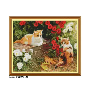 New Arrival Animals Kitten in the garden CROSS-STITCH 11CT 14CT Hand made DIY Embroidery Kits for Home Decor and Surprise Gift
New Arrival Animals Kitten in the garden CROSS-STITCH 11CT 14CT Hand made DIY Embroidery Kits for Home Decor and Surprise Gift