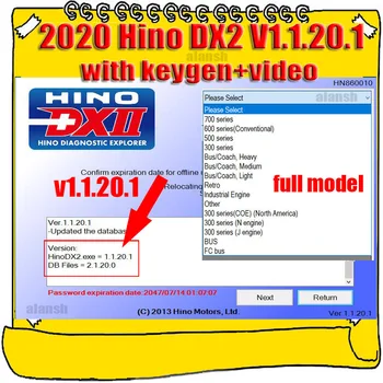 2020 for Hino DX2 1.1.20.1 for Hino Diagnostic EXplorer 2 + Troubleshootings Database + Keygen Activator + Install Video
2020 for Hino DX2 1.1.20.1 for Hino Diagnostic EXplorer 2 + Troubleshootings Database + Keygen Activator + Install Video