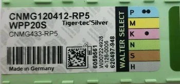 10PCS WALTER CARBIDE INSERT CNMG120412-RP5 WPP20S 
10PCS WALTER CARBIDE INSERT CNMG120412-RP5 WPP20S