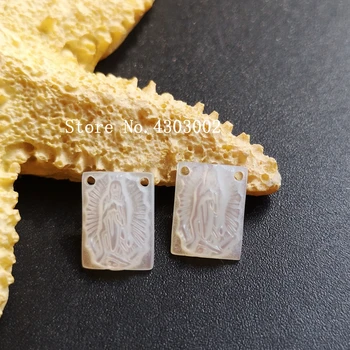 100pcs/lo 8x11mm Natural Rectangle Holy Mary Mother of Pearl Shell Mary MOP Pearl Shell Beads
100pcs/lo 8x11mm Natural Rectangle Holy Mary Mother of Pearl Shell Mary MOP Pearl Shell Beads