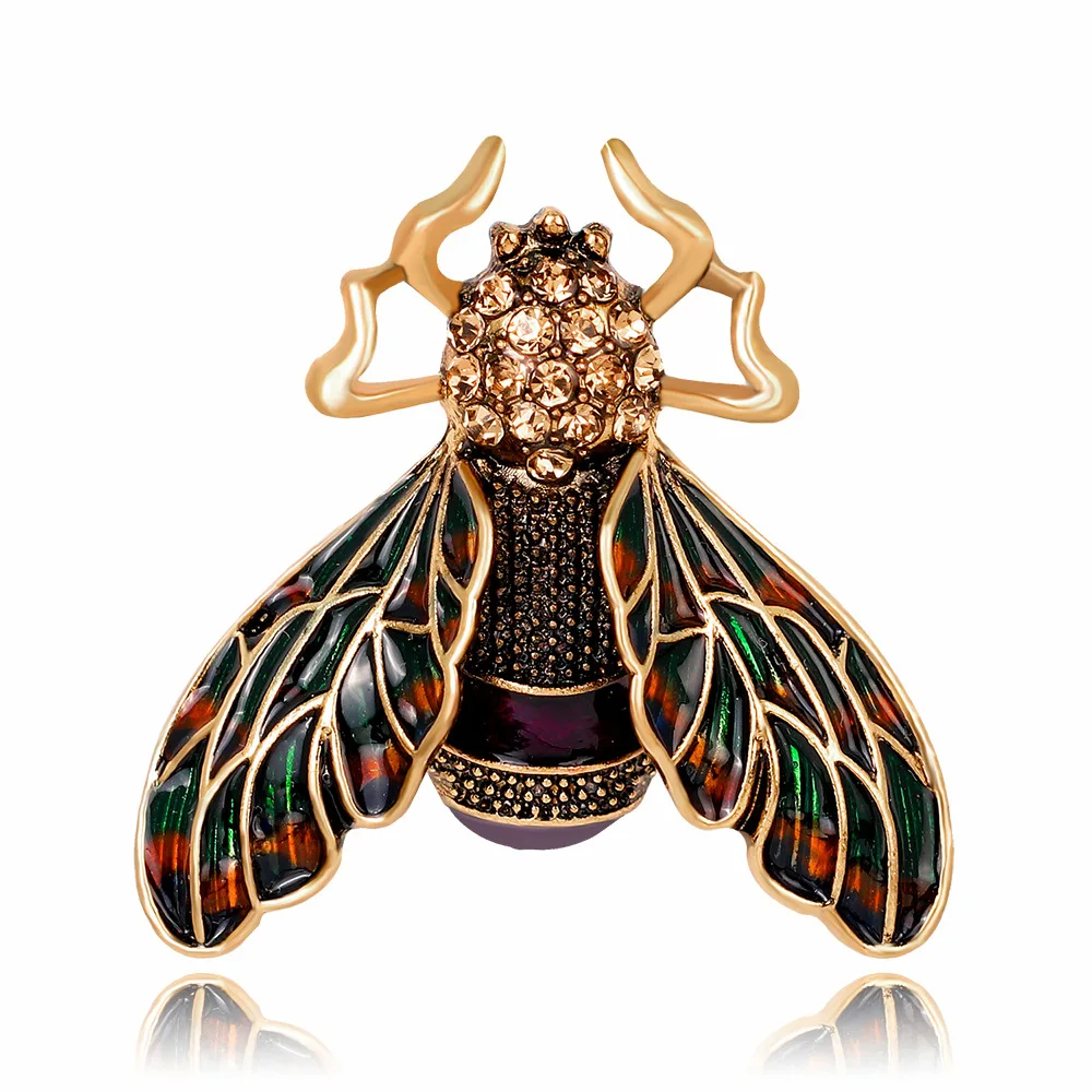 Vintage Brooches For Women Clothes Lapel Pin Crystal Insect Brooch Female Party Jewelry Scarf Clip Accessories AG080
Vintage Brooches For Women Clothes Lapel Pin Crystal Insect Brooch Female Party Jewelry Scarf Clip Accessories AG080