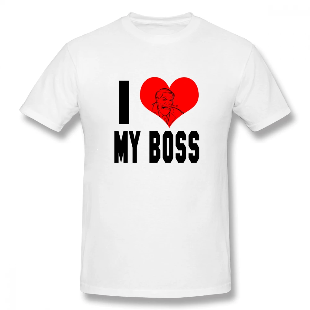 I Love My Boss Casual O-Neck Men's Basic Short Sleeve T-Shirt 100% Cotton Tee Shirt Printed
I Love My Boss Casual O-Neck Men's Basic Short Sleeve T-Shirt 100% Cotton Tee Shirt Printed