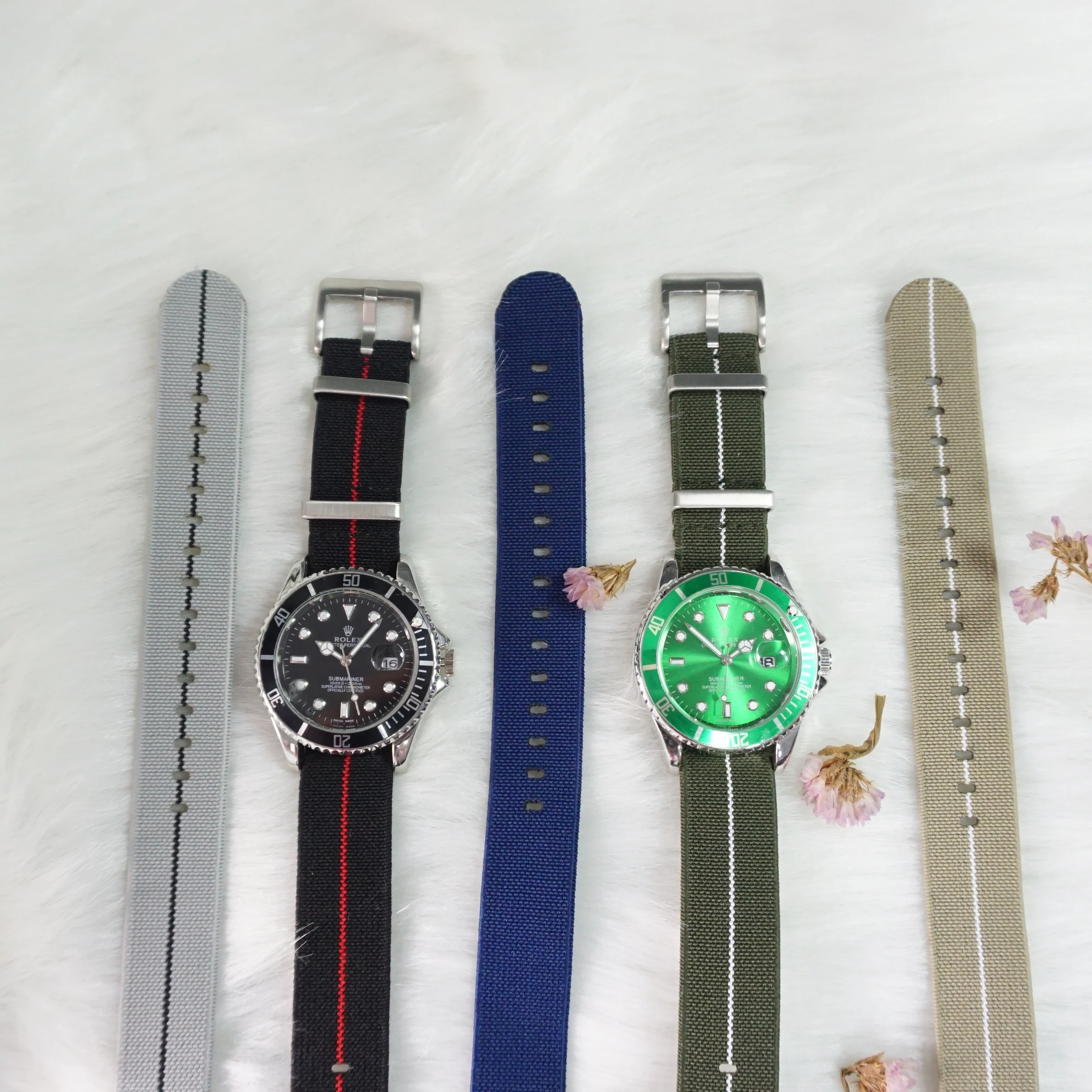 New French Troops Parachute Elastic Watch Strap Nato Strap 20mm 22mm With Silver Buckle Watch Band Straps
New French Troops Parachute Elastic Watch Strap Nato Strap 20mm 22mm With Silver Buckle Watch Band Straps