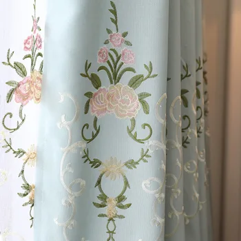 American Flower Embroidery Cotton and Linen Embroidered Curtains Fresh Tulle Curtains for Living Dining Room Bedroom
American Flower Embroidery Cotton and Linen Embroidered Curtains Fresh Tulle Curtains for Living Dining Room Bedroom