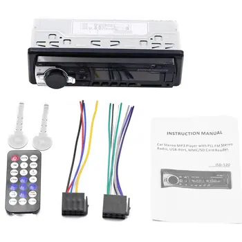 12V Car Audio 1 DIN In Dash Aux Input SD USB MP3 FM Radio Player JSD-520 With Clear LCD Display Remote Control
12V Car Audio 1 DIN In Dash Aux Input SD USB MP3 FM Radio Player JSD-520 With Clear LCD Display Remote Control