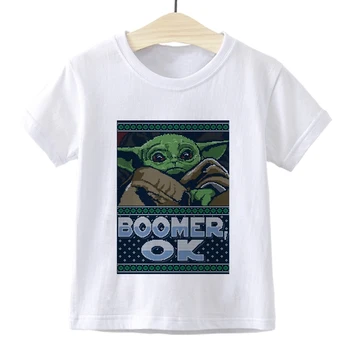 Mandalorian Baby Yoda Cartoon Kids T Shirt Boys/girls Kawaii Star Wars Children T-shirt Fashion Movie Tshirt Cloth Kids
Mandalorian Baby Yoda Cartoon Kids T Shirt Boys/girls Kawaii Star Wars Children T-shirt Fashion Movie Tshirt Cloth Kids