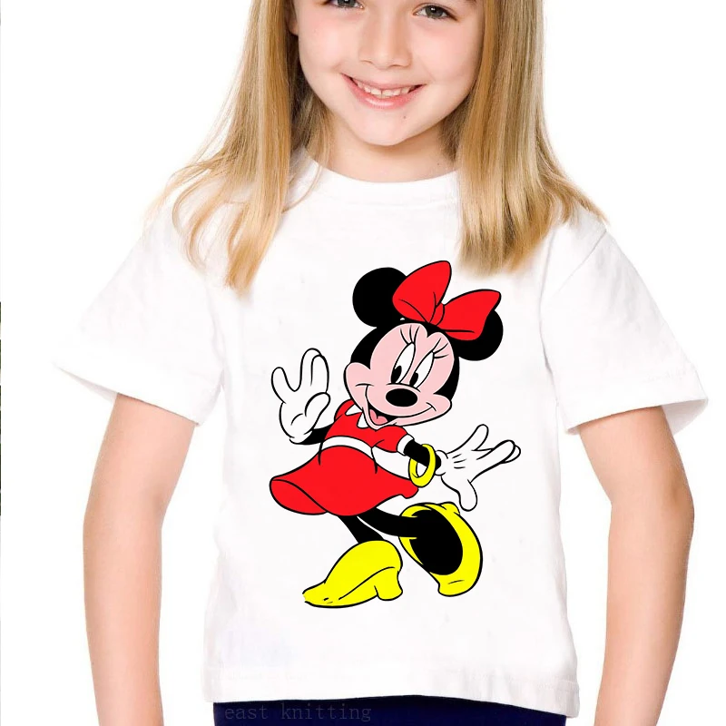 Disney Mickey Minnie Summer White Pink Print Blouse Fashion Boy Girl Tees Cartoon Toddler O-neck T-shirt Unisex Children Clothes
Disney Mickey Minnie Summer White Pink Print Blouse Fashion Boy Girl Tees Cartoon Toddler O-neck T-shirt Unisex Children Clothes