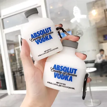 3D Vodka Wine bottle Cartoon Headphone Earphone silicone case for Apple airpods 1/2 Wireless Headset cover for airpods pro 3 Box
3D Vodka Wine bottle Cartoon Headphone Earphone silicone case for Apple airpods 1/2 Wireless Headset cover for airpods pro 3 Box