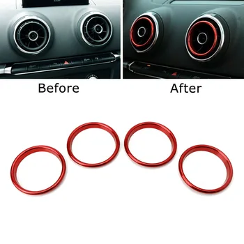 4x Car Air Conditioning Outlet Decorative Rings Red Vent/Opening Styling Cover Trims Inner Decoration For 2015+ A3 S3 RS3
4x Car Air Conditioning Outlet Decorative Rings Red Vent/Opening Styling Cover Trims Inner Decoration For 2015+ A3 S3 RS3
