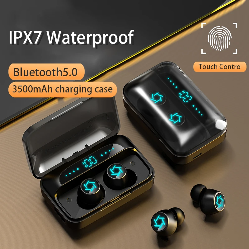 S15 wireless headset Bluetooth 5.0 headset TWS 9D noise reduction IPX7 waterproof HIFI mini in-ear sports running headset
S15 wireless headset Bluetooth 5.0 headset TWS 9D noise reduction IPX7 waterproof HIFI mini in-ear sports running headset