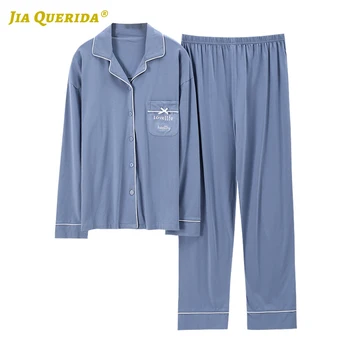 Solid Long Sleeve Long Pants Sleepwear Fashion Style Casual Style Spring Autumn Woman Pijama Set Pj Set Homesuit Homeclothes
Solid Long Sleeve Long Pants Sleepwear Fashion Style Casual Style Spring Autumn Woman Pijama Set Pj Set Homesuit Homeclothes