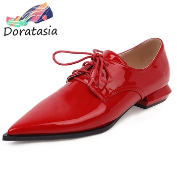 DORATASIA Fashion Girl Metallic Silver Lace Up Pumps Spring Low Heel Pumps Women Pointed Toe Brand Casual Office Shoes Woman
DORATASIA Fashion Girl Metallic Silver Lace Up Pumps Spring Low Heel Pumps Women Pointed Toe Brand Casual Office Shoes Woman
