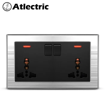 Atlectric Universal Plug Socket 3 Hole 5 Hole Multifunction Double Socket 13A Switch Control Socket Power Wall Outlet 146mm*86mm
Atlectric Universal Plug Socket 3 Hole 5 Hole Multifunction Double Socket 13A Switch Control Socket Power Wall Outlet 146mm*86mm