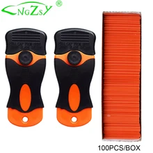 2PCS Vinyl Car Wrap Razor Scraper 100PCS Plastic Double Edge Extra 1.5" Blades Glue Sticker Remover Household Squeegee 2E15+E14
2PCS Vinyl Car Wrap Razor Scraper 100PCS Plastic Double Edge Extra 1.5" Blades Glue Sticker Remover Household Squeegee 2E15+E14