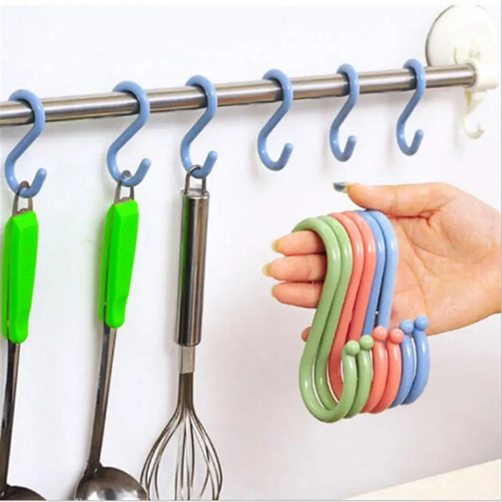 S-Shaped No Punch Brushes Bags Clothes Storage Hanging Hook Hangers Wall Door kitchen gadgets hot 2019
S-Shaped No Punch Brushes Bags Clothes Storage Hanging Hook Hangers Wall Door kitchen gadgets hot 2019