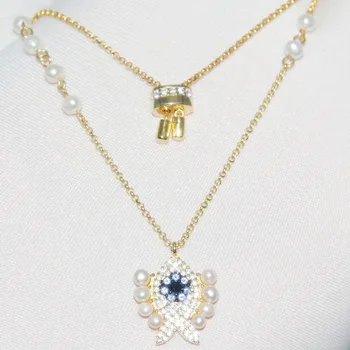 Fashion cz crystal Fish necklace New Design charm blue eye Animal pendant Natural pearl necklace famous silver 925 jewelry
Fashion cz crystal Fish necklace New Design charm blue eye Animal pendant Natural pearl necklace famous silver 925 jewelry