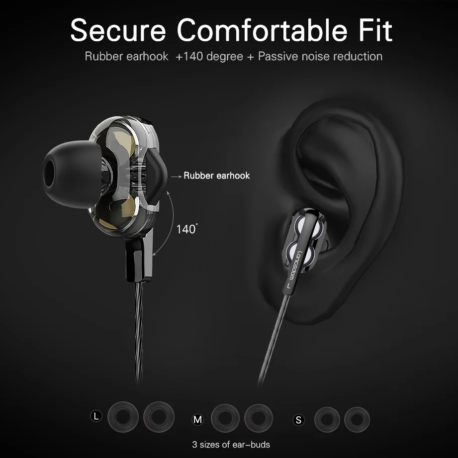 

Langsdom Headphone Sport Earphones 3.5mm for Huawei xiaomi Gaming Headset Super Bass with Mic Stereo Hifi Earbuds fone de ouvido