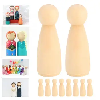Finely 10pcs 75mm Female DIY Painting Dolls Wooden Children Painting Figure Toys Craft Coloring Toy for Children's Creativity
Finely 10pcs 75mm Female DIY Painting Dolls Wooden Children Painting Figure Toys Craft Coloring Toy for Children's Creativity