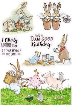 Animal rabbit expression Transparent Silicone Rubber Stamp and die Sheet Cling Scrapbooking DIY Cute Pattern Photo Album
Animal rabbit expression Transparent Silicone Rubber Stamp and die Sheet Cling Scrapbooking DIY Cute Pattern Photo Album