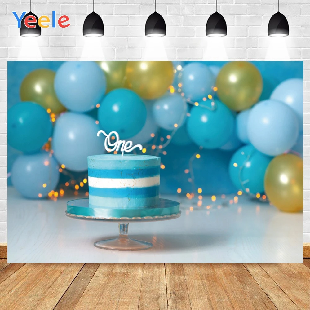 Yeele Happy Birthday Party Blue Balloon Cake Light Spots Background Photophone Baby Photo Studio for Decoration Customized Size
Yeele Happy Birthday Party Blue Balloon Cake Light Spots Background Photophone Baby Photo Studio for Decoration Customized Size