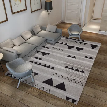 Nordic carpet pattern floor mat foyer floor mat simple geometric living room bedroom printed rug 
Nordic carpet pattern floor mat foyer floor mat simple geometric living room bedroom printed rug