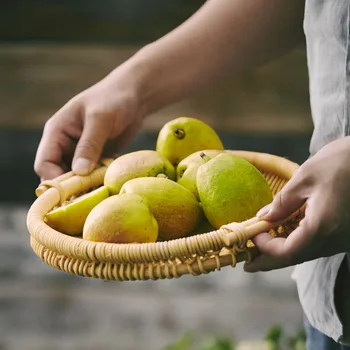 Japanese-style Rattan Bread Basket Ins Picnic Basket Food Shooting Props Fruit Basket Living Room Home Fruit Plate WY5
Japanese-style Rattan Bread Basket Ins Picnic Basket Food Shooting Props Fruit Basket Living Room Home Fruit Plate WY5