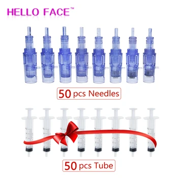 50PCS Microneedle Cartridges and 50PCS Syringe Tube 9/12/36/42/ Nano/3D/5D Needles Suits For 2 in 1 Hydra Injector Meso Gun 
50PCS Microneedle Cartridges and 50PCS Syringe Tube 9/12/36/42/ Nano/3D/5D Needles Suits For 2 in 1 Hydra Injector Meso Gun