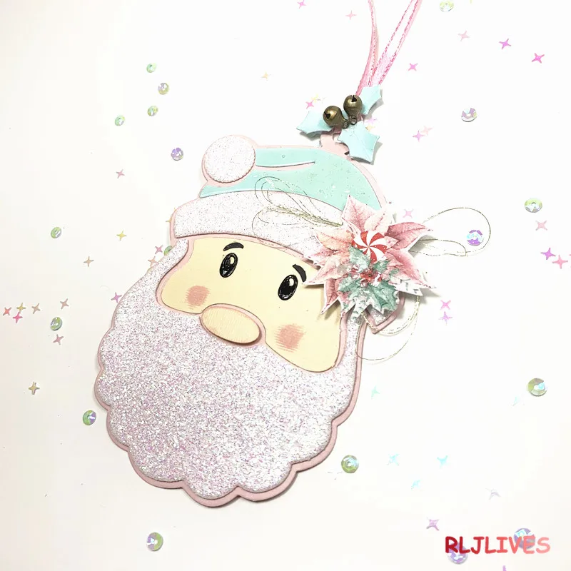 Christmas Santa Face Metal Cutting Dies Stencils for DIY Scrapbooking photo album Decorative Embossing Paper Cards | Дом и сад