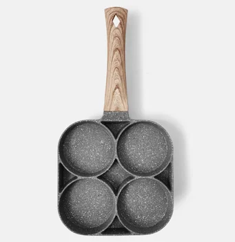 4 Hole Omelet Pan for Burger Eggs Ham Pancake Maker Wooden Handle Frying Pot Non-stick Cooking Breakfast
4 Hole Omelet Pan for Burger Eggs Ham Pancake Maker Wooden Handle Frying Pot Non-stick Cooking Breakfast