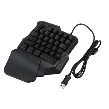 G30 1.6M Wired Gaming Keypad with LED Backlight 35 Keys One-Handed Membrane Keyboard
G30 1.6M Wired Gaming Keypad with LED Backlight 35 Keys One-Handed Membrane Keyboard