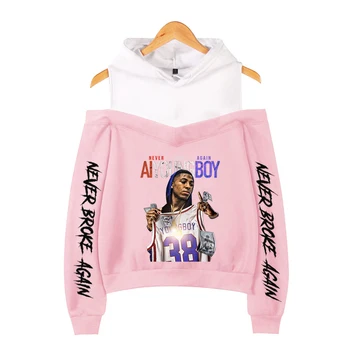 Youngboy Never Broke Again Off-the-shoulder Hoody Casual Hoody Casual Coat Print New Fashion Strapless Shoulder Girl Sexy Women
Youngboy Never Broke Again Off-the-shoulder Hoody Casual Hoody Casual Coat Print New Fashion Strapless Shoulder Girl Sexy Women