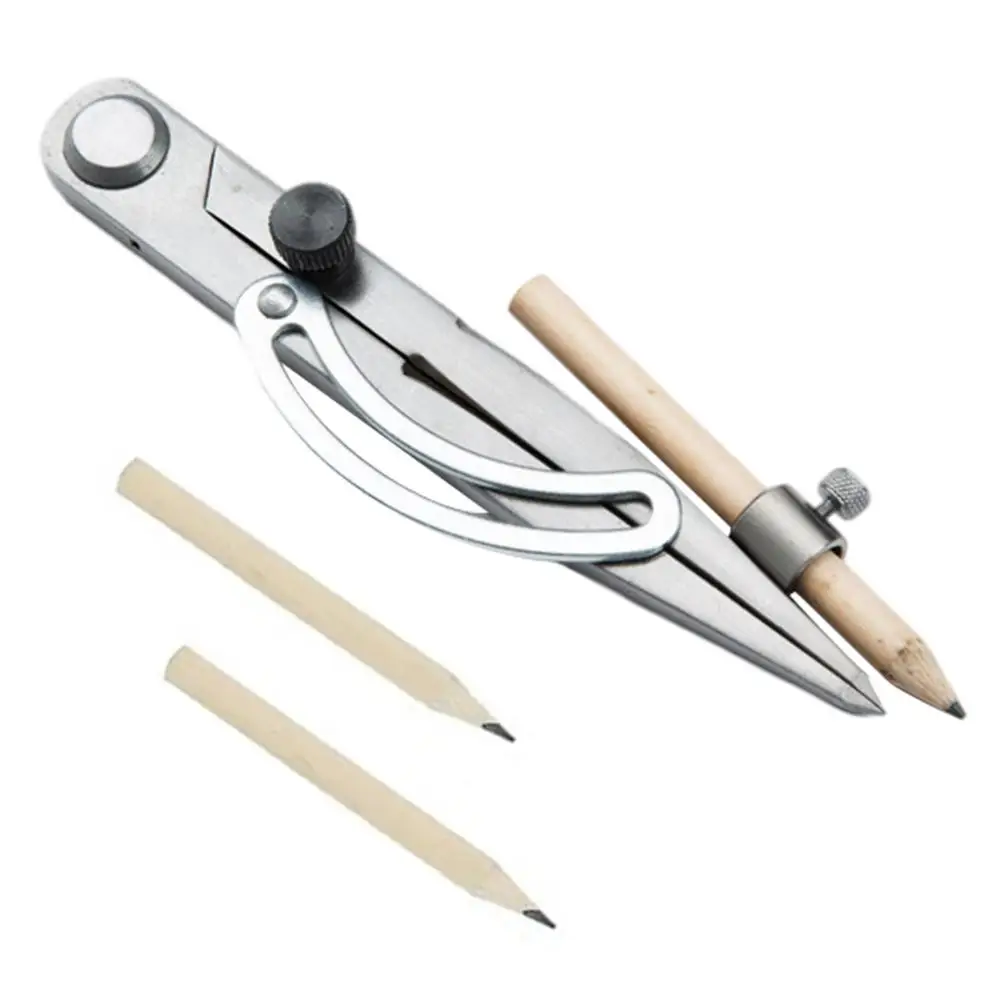Metal Wing Divider Scribe Tool Leather Compass with Pencil Holder Rotating Compass Leather For Construction Handicraft
Metal Wing Divider Scribe Tool Leather Compass with Pencil Holder Rotating Compass Leather For Construction Handicraft
