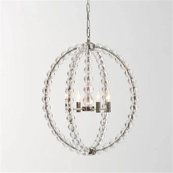Modern Interior Decor Lamp Fixture Chain Suspend Ceiling Pendant Lighting with Light Chrome Body Clear Crystal Beads
Modern Interior Decor Lamp Fixture Chain Suspend Ceiling Pendant Lighting with Light Chrome Body Clear Crystal Beads