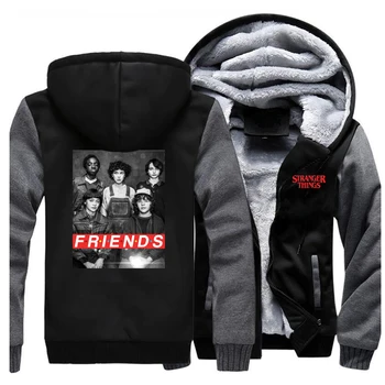 Fashion Stranger Things Friends Thicken Zipper Jacket Hoodies Men Tv Show Vintage 90'S Fleece Sportswear Harajuku Streetwear
Fashion Stranger Things Friends Thicken Zipper Jacket Hoodies Men Tv Show Vintage 90'S Fleece Sportswear Harajuku Streetwear