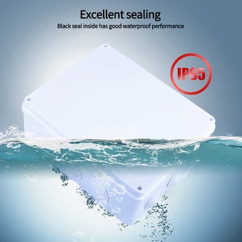 Durable Protection Junction Box Outdoor With Plug IP55 Waterproof Terminal Practical Connection Dustproof For Electric Cable ABS
Durable Protection Junction Box Outdoor With Plug IP55 Waterproof Terminal Practical Connection Dustproof For Electric Cable ABS