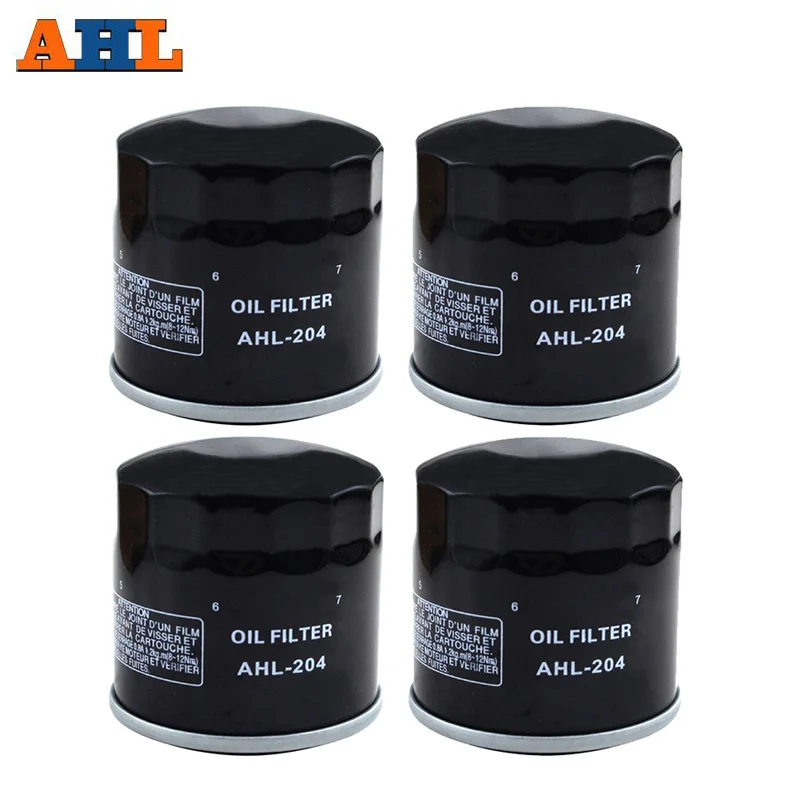 

4PCS AHL Motorcycle Parts Oil Filter For YAMAHA YZFR1 LE YZFR1LE YZF R1M YZFR1S YZF R1S R1 998 YZFR3 321 YZFR6 599 YZF R3 R6
