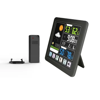 Touch Weather Station LCD Display Thermometer Hygrometer Meter + Outdoor Remote Sensor Weather Station Sunrise Sunset Calendar
Touch Weather Station LCD Display Thermometer Hygrometer Meter + Outdoor Remote Sensor Weather Station Sunrise Sunset Calendar