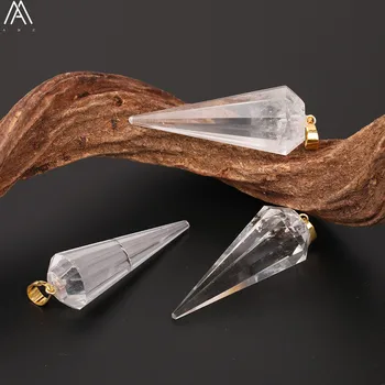 5pcs/Lot Faceted Stick Point Natural White Quartz Gold Pendants Necklace Women Arrow Quartz Crystal Jewelry Charms DSS-244AMAE
5pcs/Lot Faceted Stick Point Natural White Quartz Gold Pendants Necklace Women Arrow Quartz Crystal Jewelry Charms DSS-244AMAE