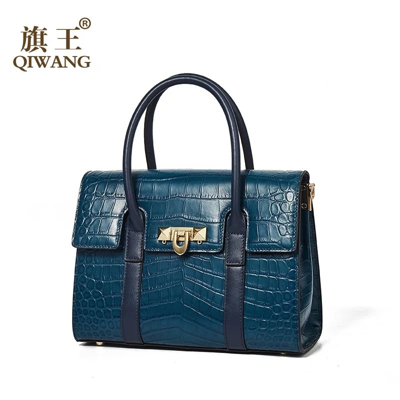 Qiwang Authentic Women Crocodile Bag 100% Genuine Leather Women Handbag Hot Selling Tote Women Bag Large Brand Bags Luxury Blue
Qiwang Authentic Women Crocodile Bag 100% Genuine Leather Women Handbag Hot Selling Tote Women Bag Large Brand Bags Luxury Blue
