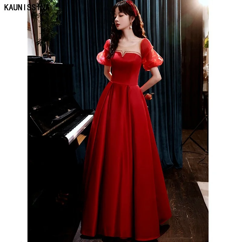 KAUNISSINA Summer Party Wear Dresses for Women Long A-Line Satin Formal Evening Dress Vestidos Elegant Prom Gowns
KAUNISSINA Summer Party Wear Dresses for Women Long A-Line Satin Formal Evening Dress Vestidos Elegant Prom Gowns