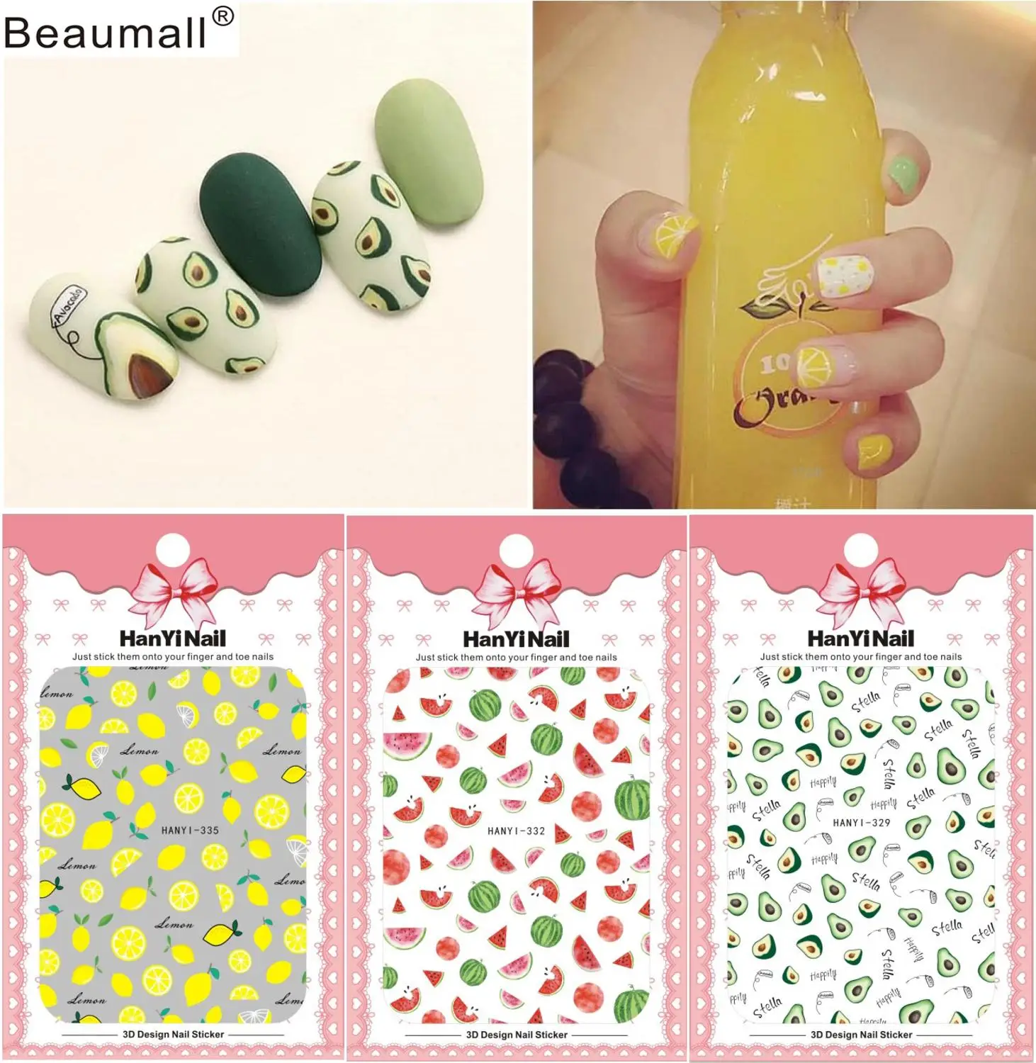 Fruits Patterns! Nails Art Manicure Back Glue Decal Decorations Design Nail Sticker For Nails Tips Beauty
Fruits Patterns! Nails Art Manicure Back Glue Decal Decorations Design Nail Sticker For Nails Tips Beauty