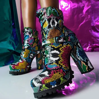 waterproof platform short boots high heel snake pattern women's boots medium heel boots thick heel women's boots
waterproof platform short boots high heel snake pattern women's boots medium heel boots thick heel women's boots
