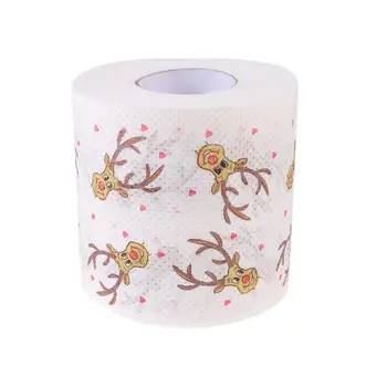 1pc Toilet Paper Roll Coloured Printed Toilet Paper Christmas Deer Patterns Tissue Christmas Elk Printing Roll Paper for Bedside
1pc Toilet Paper Roll Coloured Printed Toilet Paper Christmas Deer Patterns Tissue Christmas Elk Printing Roll Paper for Bedside