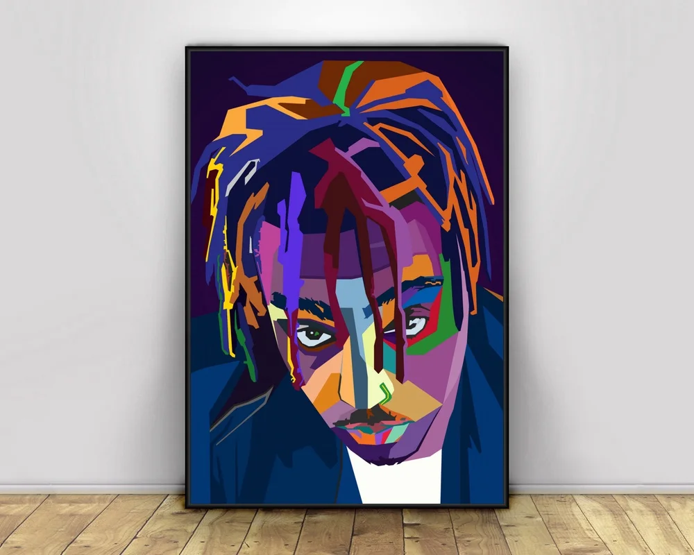 Поп арт Juice Wrld хип хоп рэппер музыкальная певица постер с принтом настенное