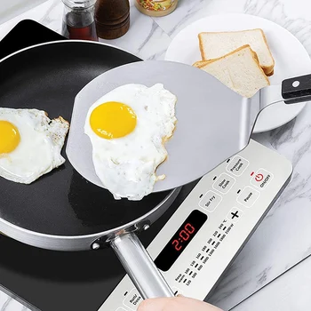 Extra-Large Stainless Steel Wide Spatula Turner with Strong Wooden Handle - Dishwasher Safe Pizza Peel Kitchen Utensil
Extra-Large Stainless Steel Wide Spatula Turner with Strong Wooden Handle - Dishwasher Safe Pizza Peel Kitchen Utensil