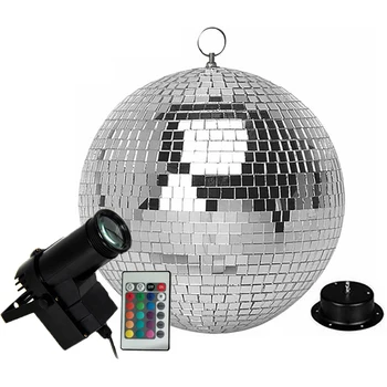Thrisdar Dia 25CM 30CM Remote Control Rotating Disco Mirror Ball With 10W RGB Beam Pinspot Lamp Wedding Party Disco Ball Light
Thrisdar Dia 25CM 30CM Remote Control Rotating Disco Mirror Ball With 10W RGB Beam Pinspot Lamp Wedding Party Disco Ball Light