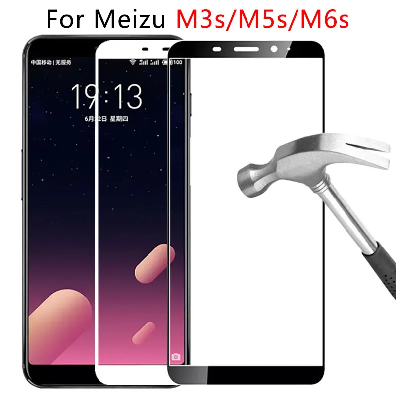 

protective glass for meizu m6s m5s m3s tempered glas screen protector on maisie s6 s5 s3 m 6s 5s 3s m6 m5 m3 s 6 5 3 safety film