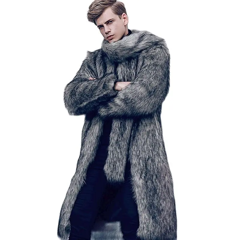 S-6XL European and American men's suit fur lined Men Trench Coat Faux fox fur Men Winter Clothes High imiation Fox Fur Coat
S-6XL European and American men's suit fur lined Men Trench Coat Faux fox fur Men Winter Clothes High imiation Fox Fur Coat