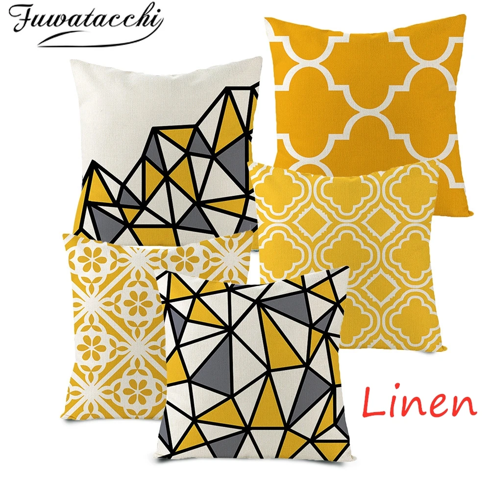 Fuwatacchi Yellow Geometric Cushion Cover Arrow Diamond Pillow Cover for Home Chair Sofa Decorative Pillows Linen Throw Pillows
Fuwatacchi Yellow Geometric Cushion Cover Arrow Diamond Pillow Cover for Home Chair Sofa Decorative Pillows Linen Throw Pillows